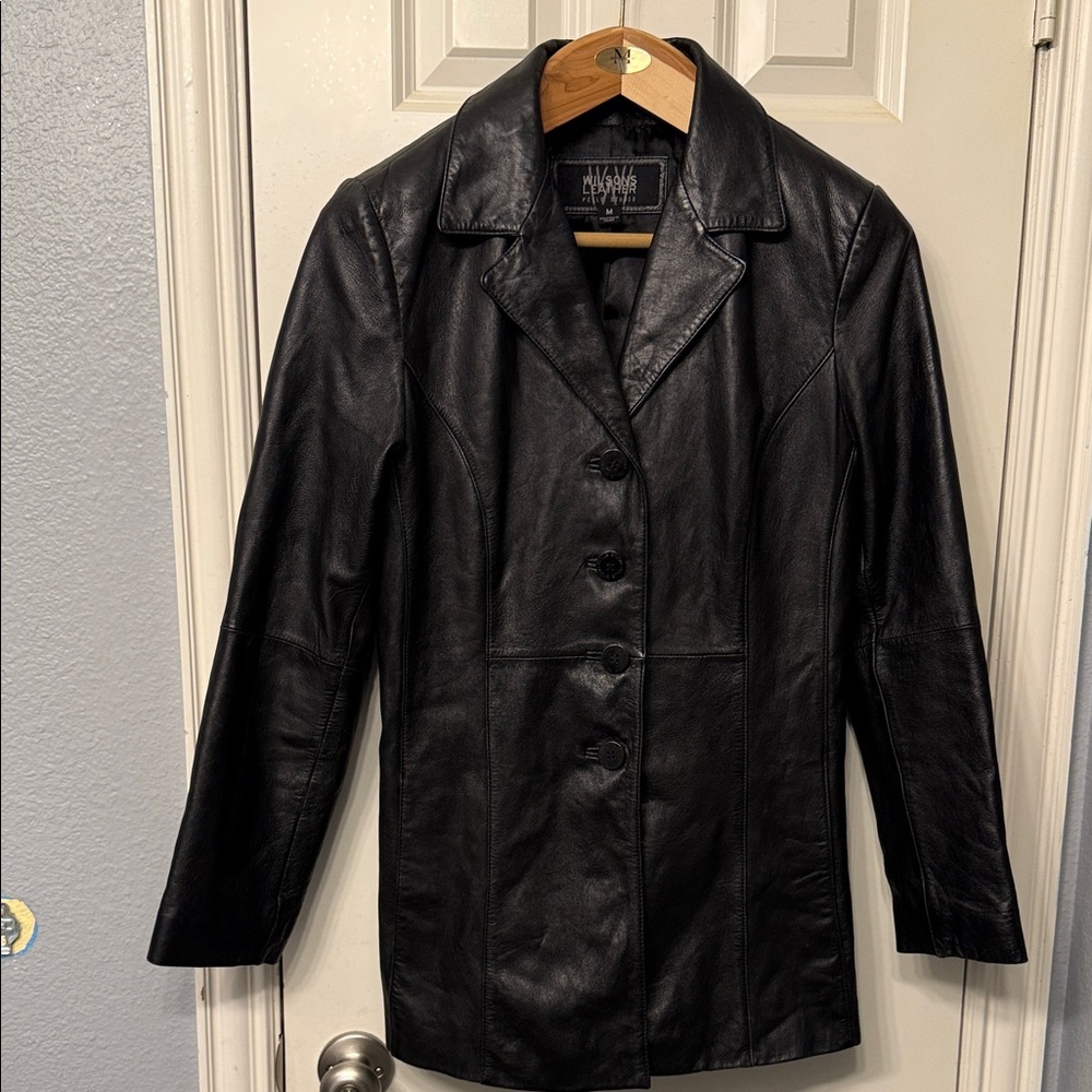 Wilsons Leather Elegant Black Leather Jacket